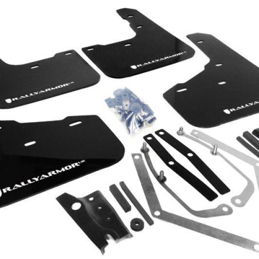Rally Armor 13-19 Ford Fiesta ST Black UR Mud Flap w/White, Auto-onderdelen, Carrosserie en Plaatwerk, Ophalen of Verzenden
