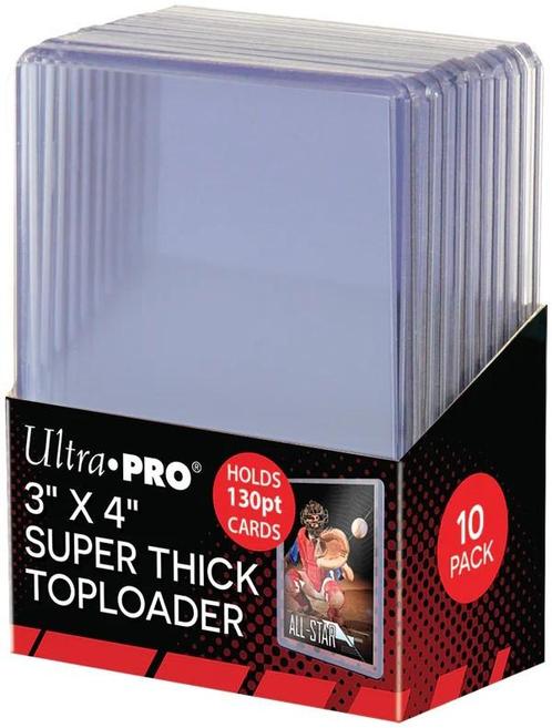 Toploader - Regular 3x4 Super Thick 130PT (10 stuks) |, Hobby en Vrije tijd, Verzamelkaartspellen | Overige, Nieuw, Verzenden