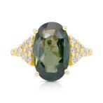 Ring - 18 karaat Geel goud - 7.36ct. tw. Zirkoon - Diamant, Nieuw
