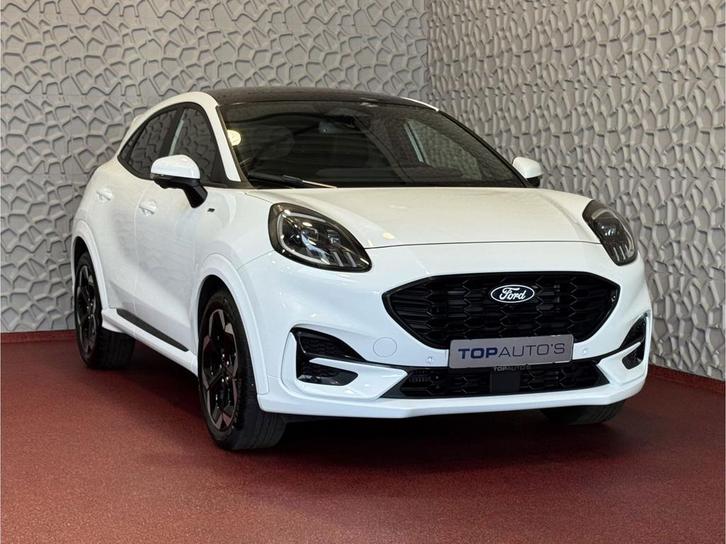 Zakelijke Lease |  Ford Puma ST-LINE X 155PK PANORAMA AFN.TR, Auto's, Ford, Onderhoudsboekje, Lease, Zwart, Automaat, SUV of Terreinwagen