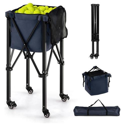 Trendmix Verrijdbare Aluminium Ballenmand Draagbaar Met 4, Sport en Fitness, Fitnessmaterialen, Ophalen of Verzenden