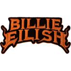 Billie Eilish - Orange Flame - patch officiële merchandise, Verzamelen, Muziek, Artiesten en Beroemdheden, Nieuw, Ophalen of Verzenden