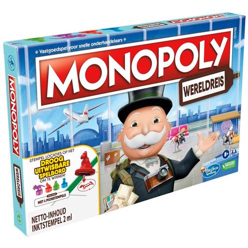 Hasbro Monopoly Wereldreis, Hobby en Vrije tijd, Gezelschapsspellen | Bordspellen, Nieuw, Verzenden