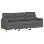 3 Zitsbank 180cm stof donkergrijs | Retourdeal 35% Korting, Huis en Inrichting, Overige materialen, Minder dan 75 cm, 150 tot 200 cm