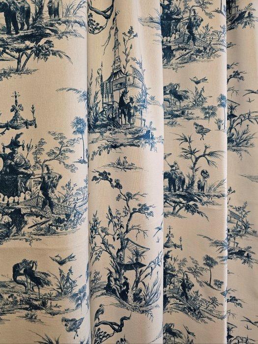 NEW Tessuto Chinoiserie Toile de Jouy Originale Esclusivo, Antiek en Kunst, Antiek | Kleden en Textiel