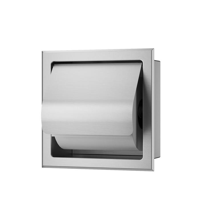 Inbouw toiletrolhouder Rvs met klep, Doe-het-zelf en Verbouw, Sanitair, Verzenden