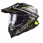LS2 MX701 Explorer Carbon Edge Glanzend Zwart Fluo Geel, XXL, Nieuw met kaartje, Overige merken, Offroadhelm