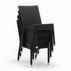 Bolero polyrotan stoelen antraciet (4 stuks), Zakelijke goederen, Horeca | Meubilair en Inrichting, Verzenden, Nieuw in verpakking