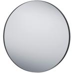 Spiegel - Trion Brens - Ø80cm - Hangspiegel in Frame - Zwart, Huis en Inrichting, Woonaccessoires | Spiegels, Ophalen of Verzenden