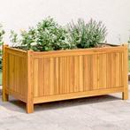 vidaXL Plantenbak met voering 80x42x40 cm massief acaciahout, Verzenden, Nieuw