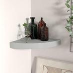 vidaXL Hoekschap zwevend 25x25x3,8 cm MDF grijs, Verzenden, Nieuw