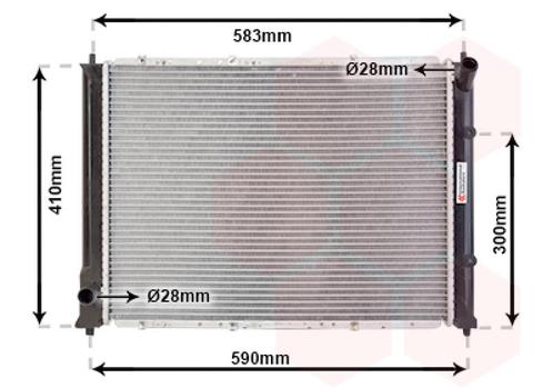 RADIATOR VOOR ROVER 25 2000-2005 PC001660SLP, Auto-onderdelen, Airco en Verwarming, Nieuw, Ophalen of Verzenden