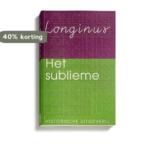 Het sublieme / Historische Paperbacks / 8 9789065540508, Boeken, Filosofie, Zo goed als nieuw, Verzenden