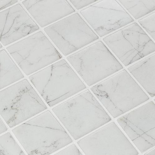 Mozaiek Ezarri Zen Carrara 50 5x5 cm (Prijs per 1,06 M2), Doe-het-zelf en Verbouw, Sanitair, Ophalen of Verzenden
