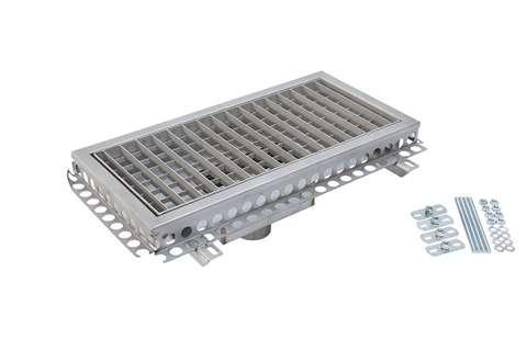 Bakgoot rvs 600x300mm centrale afvoer ø75mm verticaal, Zakelijke goederen, Horeca | Meubilair en Inrichting, Verzenden