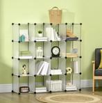 Opvouwbare Modulaire Kast met 16 Kubussen – Transparant, Verzenden, Nieuw