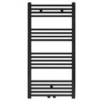 HANDDOEK RADIATOR MIDDEN AANSLUITING ZWART MAT GEBORSTELD..., Doe-het-zelf en Verbouw, Verwarming en Radiatoren, Verzenden, Nieuw