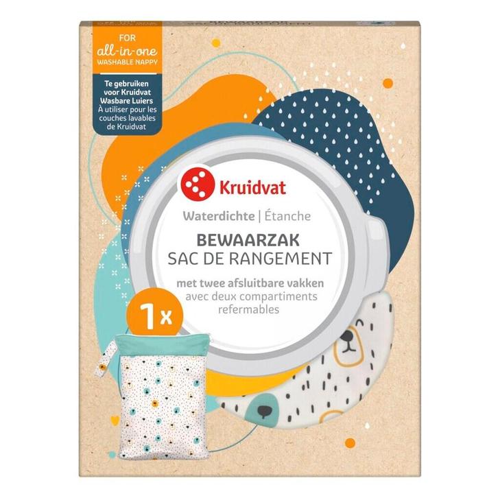 Kruidvat Bewaarzak voor Wasbare luiers met Berenprint, Kinderen en Baby's, Overige Kinderen en Baby's, Nieuw, Verzenden