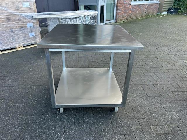 RVS verrijdbare tafel, Zakelijke goederen, Horeca | Overige