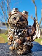 Beeld, Steampunk Cat - 16 cm - Hars