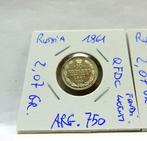 Rusland. 10 Kopecks 2x 1861 & 1864 (Zonder Minimumprijs), Postzegels en Munten
