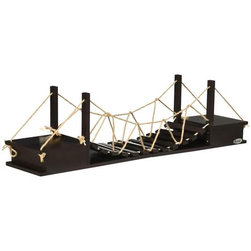 TRUUSK Klimmuur Voor Katten Wandkrabpaal Met Hangbrug Tot 5, Dieren en Toebehoren, Katten-accessoires, Nieuw, Verzenden