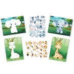 Knutselset - Olifant & Giraffe - 2 Kaarten - Stickers Plakke, Ophalen of Verzenden, Nieuw