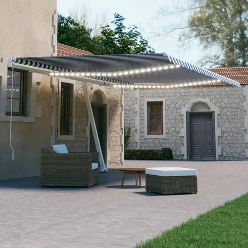 vidaXL Luifel automatisch met LED en windsensor 500x300 cm, Tuin en Terras, Zonneschermen, Nieuw, Verzenden