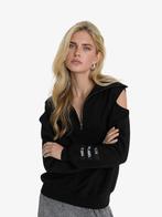 -20% Alix The Label  Alix The Label Dames swrater zip collar, Kleding | Dames, Verzenden, Nieuw, Zwart