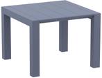 Tuintafel - Vegas - Donkergrijs - Uitschuifbaar 100/140 cm, Tuin en Terras, Tuintafels, Verzenden, Nieuw