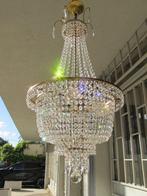 Kroonluchter - Verguld messing - Swarovski Kristal licht, Antiek en Kunst, Antiek | Lampen