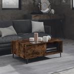vidaXL Salontafel 90x60x35 cm bewerkt hout gerookt, 50 tot 100 cm, Verzenden, Nieuw, 50 tot 100 cm