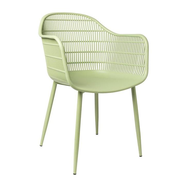 Tuinstoel Elisa - lichtgroen - 85x63x53 cm, Huis en Inrichting, Stoelen, Verzenden