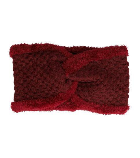 Haarband Twist Fake Fur Gebreid Rood, Sieraden, Tassen en Uiterlijk, Uiterlijk | Haarverzorging, Verzenden