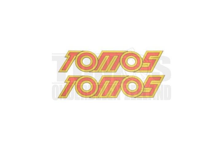 Tomos Sticker geel / rood, Fietsen en Brommers, Brommeronderdelen | Algemeen, Nieuw, Ophalen of Verzenden
