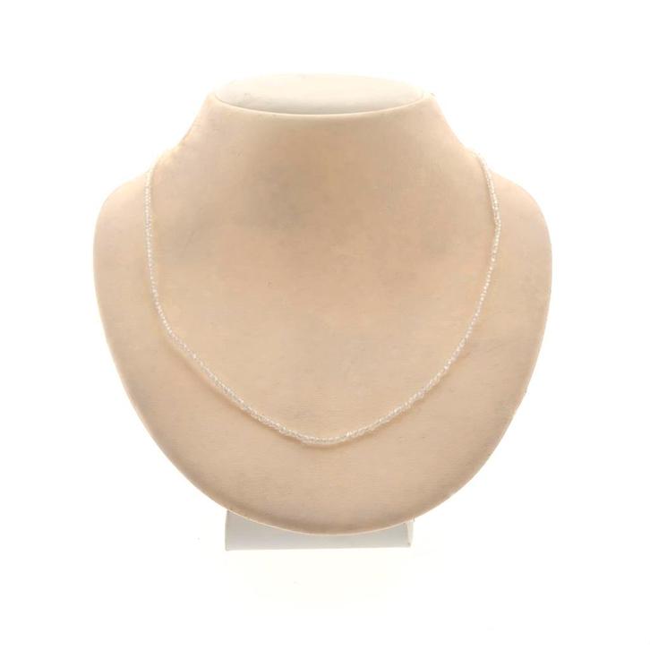 9 Krt. Bergkristal kralen ketting | 45 cm (dames ketting), Sieraden, Tassen en Uiterlijk, Antieke sieraden, Met edelsteen, Goud