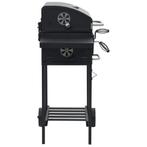 Houtskoolbarbecue met onderplank zwart (Barbecue-Vuurkorf), Nieuw, Verzenden