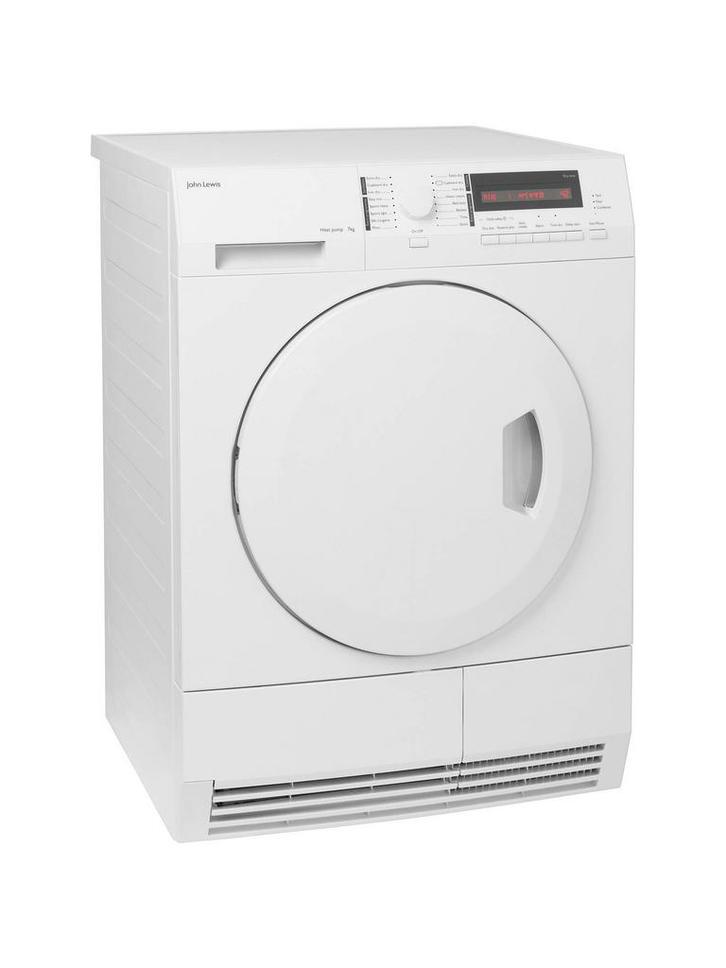 John Lewis Jltdh21 Warmtepompdroger 7kg, Witgoed en Apparatuur, Wasdrogers, Zo goed als nieuw, Voorlader, 85 tot 90 cm, Ophalen of Verzenden