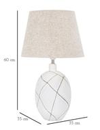 TAFELLAMP POLYRESIN LINES CM Ø 35X60, Ophalen of Verzenden, Nieuw