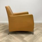 Tweedehands Bert Plantagie leren fauteuil ,  okergeel, Huis en Inrichting, Fauteuils, Ophalen of Verzenden, Gebruikt, Leer