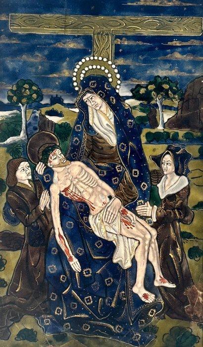 Franse school (XIX) - Pietà - NO RESERVE, Antiek en Kunst, Kunst | Schilderijen | Klassiek