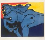 Corneille (1922-2010) - Nu bleu, Antiek en Kunst