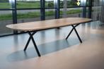 Cartel Living Zen eettafel met massief eiken blad 300 cm, Huis en Inrichting, Tafels | Salontafels, Eikenhout, Nieuw, 200 cm of meer