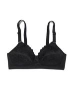 HEMA Voorgevormde prothese bh met kant zonder beugel zwart, Kleding | Dames, Ondergoed en Lingerie, Verzenden, Zwart