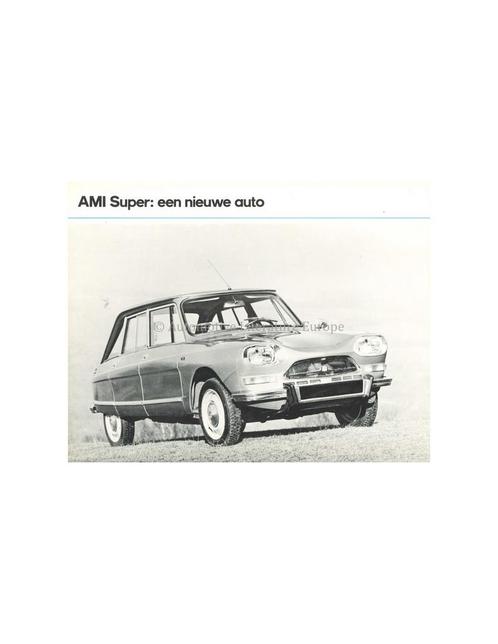 1969 CITROËN AMI SUPER LEAFLET NEDERLANDS, Boeken, Auto's | Folders en Tijdschriften