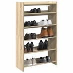 vidaXL Schoenenrek 60x25x100 cm bewerkt hout sonoma, Verzenden, Nieuw