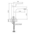 Wastafelkraan Boss & Wessing Sharp Mengkraan Goud, Ophalen of Verzenden, Nieuw