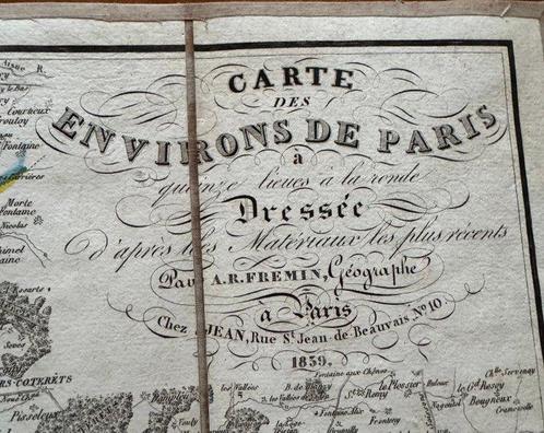 Frankrijk - De omgeving van Parijs; A.R. Fremin, Géographe -, Boeken, Atlassen en Landkaarten