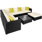 Wicker loungeset met aluminium frame Marbella - zwart, Tuin en Terras, Tuinsets en Loungesets, Verzenden, Nieuw
