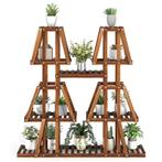 LIVSK Houten Plantenstandaard met 5 Etages - 10 Planken - Ho, Verzenden, Nieuw